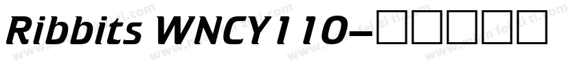 Ribbits WNCY110字体转换